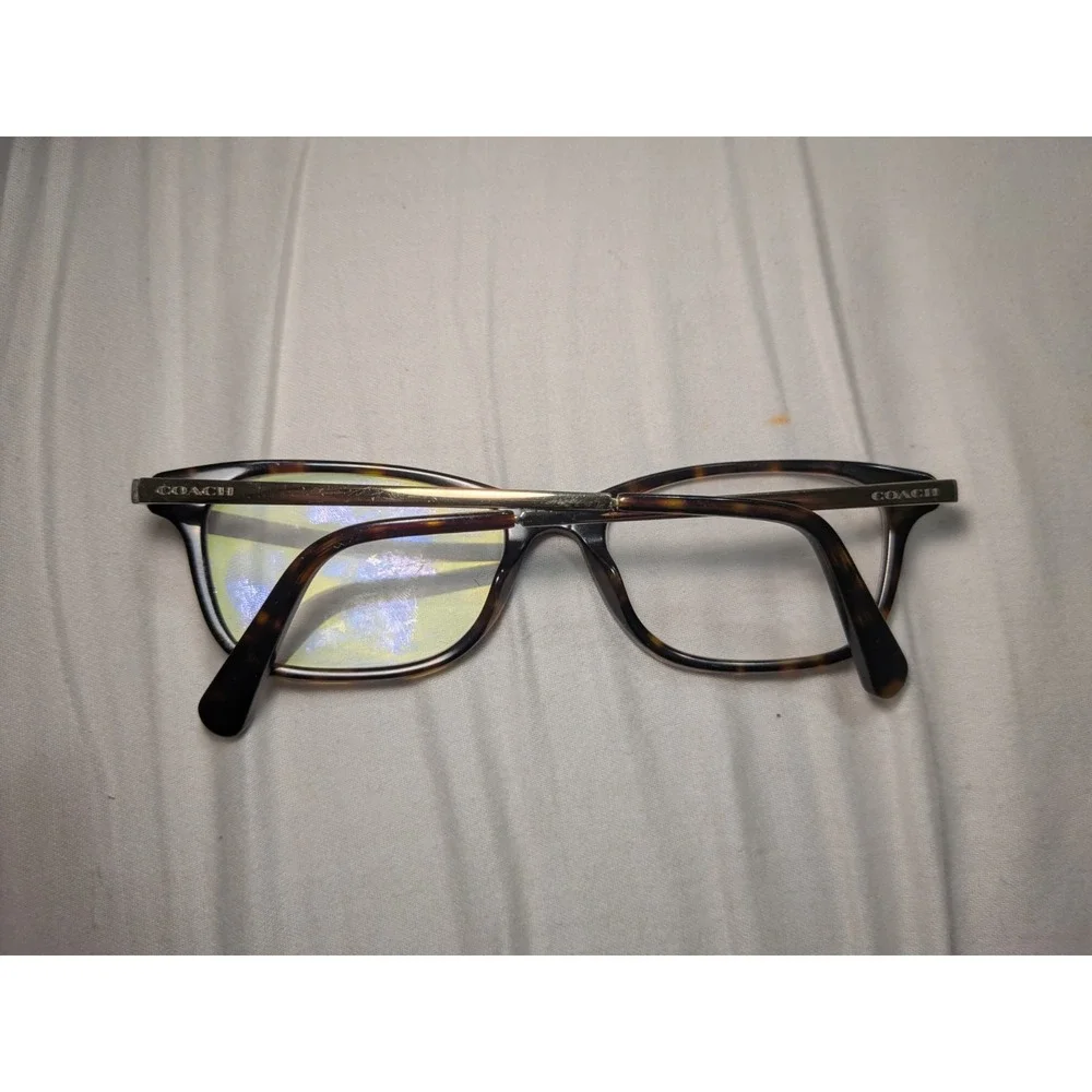 COACH HC6142 5120 Dark Tortoise Womens Rectangle Eyeglasses 51-17-140